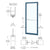 CRL-U.S. Aluminum 36x84 Kynar® 250 Series Narrow-Stile Entry Door