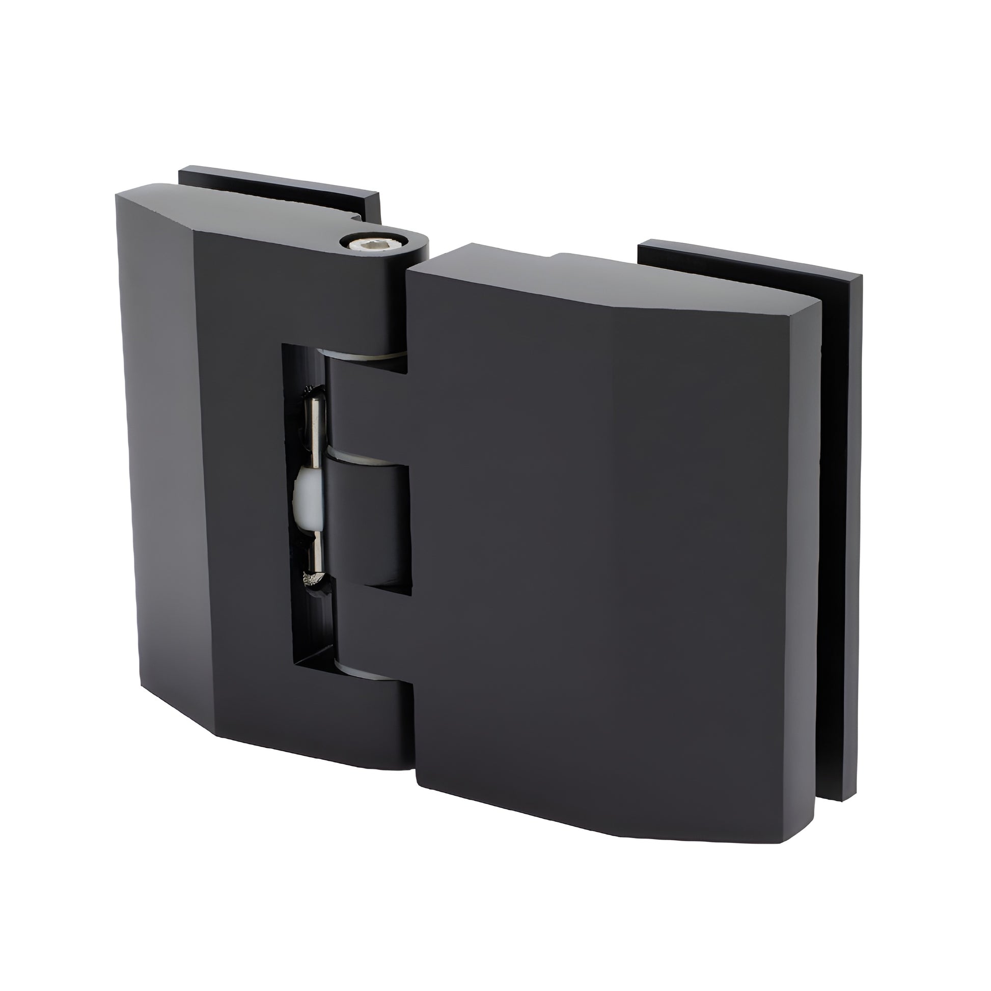 CRL REG1800RB oil-rubbed bronze adjustable glass-to-glass shower door hinge, solid brass, square profile.