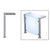 CRL 205 Brushed Stainless 1.5" Tube Glass Top & Front Sneeze Guard