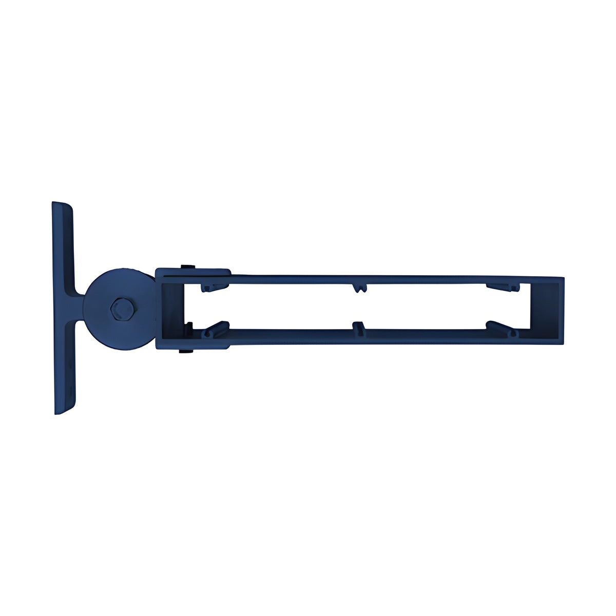 2" x 12" Rectangular Single Adjustable Mounting Bracket Standard Powder Coat Finish