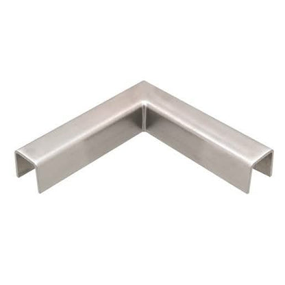 CRL Brushed Stainless 90° Horizontal Corner for 11 Gauge Low Profile Cap Railings