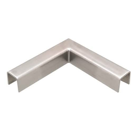 CRL Brushed Stainless 90° Horizontal Corner for 11 Gauge Low Profile Cap Railings
