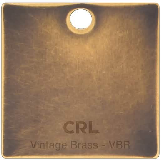 "CRL Vintage Brass Color Chip: Elegant, timeless finish for home decor and design projects
