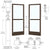 CRL-U.S. Aluminum 72x84 Bronze Anodized Entrance Door S250 Gear Hinge