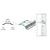 CRL Brite Zinc 72 in Surface Mount Standard Door Hardware