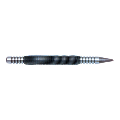 Noxon N0X1 hardened steel no-hammer center punch with ribbed grip and pointed tip.
