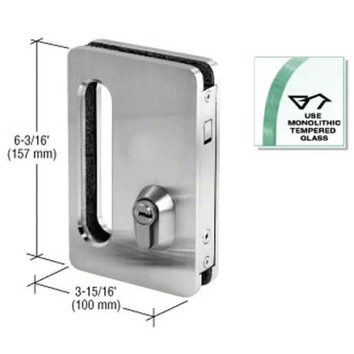 Sleek CRL Birmingham Slim Line Locking Handle - Modern, Secure, and Durable Door Hardware