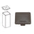CRL Matte Bronze 100 Series Low-Profile Deck Post Cap