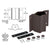 CRL Matte Bronze 135° Inside Fascia Mount Bracket