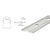 CRL Sky White Pre-Punched 241" Top Rail Infill for Pickets