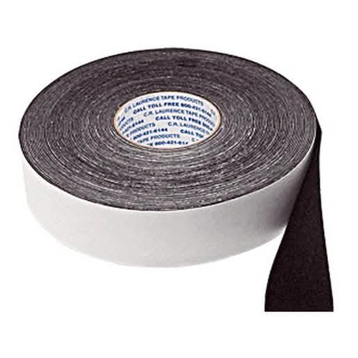 CRL Black Moleskin Channel Liner - 2" Wide, Solid, for Smooth Window Gliding and Noise Red