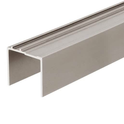 CRL Brushed Nickel 72" Sill Spacer Extrusion for seamless door installations.