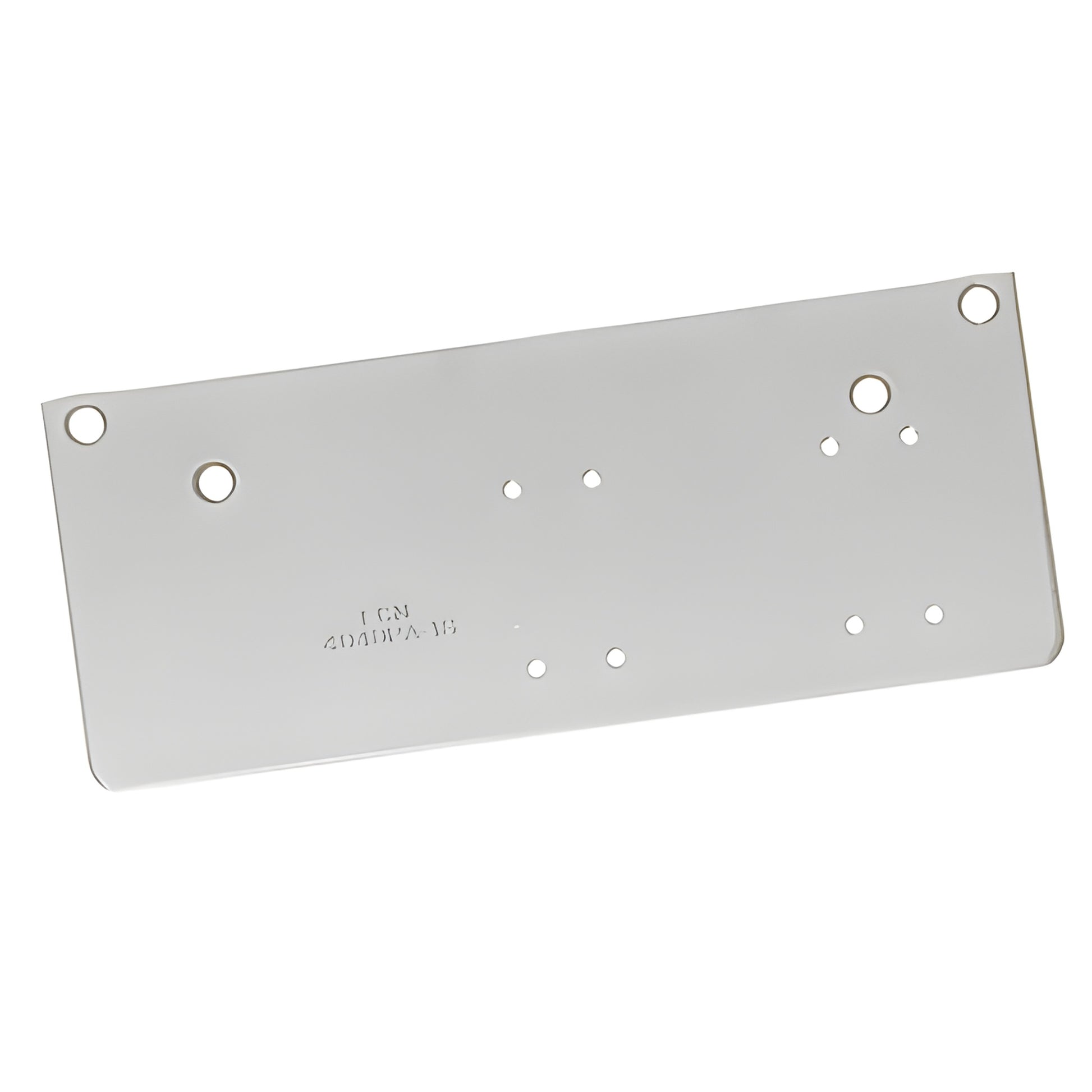 LCN 404018PAAL aluminum drop plate for door closers, parallel-arm mount with multiple predrilled holes