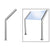 CRL 100 Series 1-1/2" Brushed Stainless Sneeze Guard for Slants