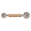 CRL S5K7 screen & spline roller with contoured hardwood handle and dual steel wheels (round + concave)