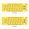 Yellow replacement scale set (SKU MG1500SS) for MG1500/MG1500MM glass thickness and IG air-space measurement.