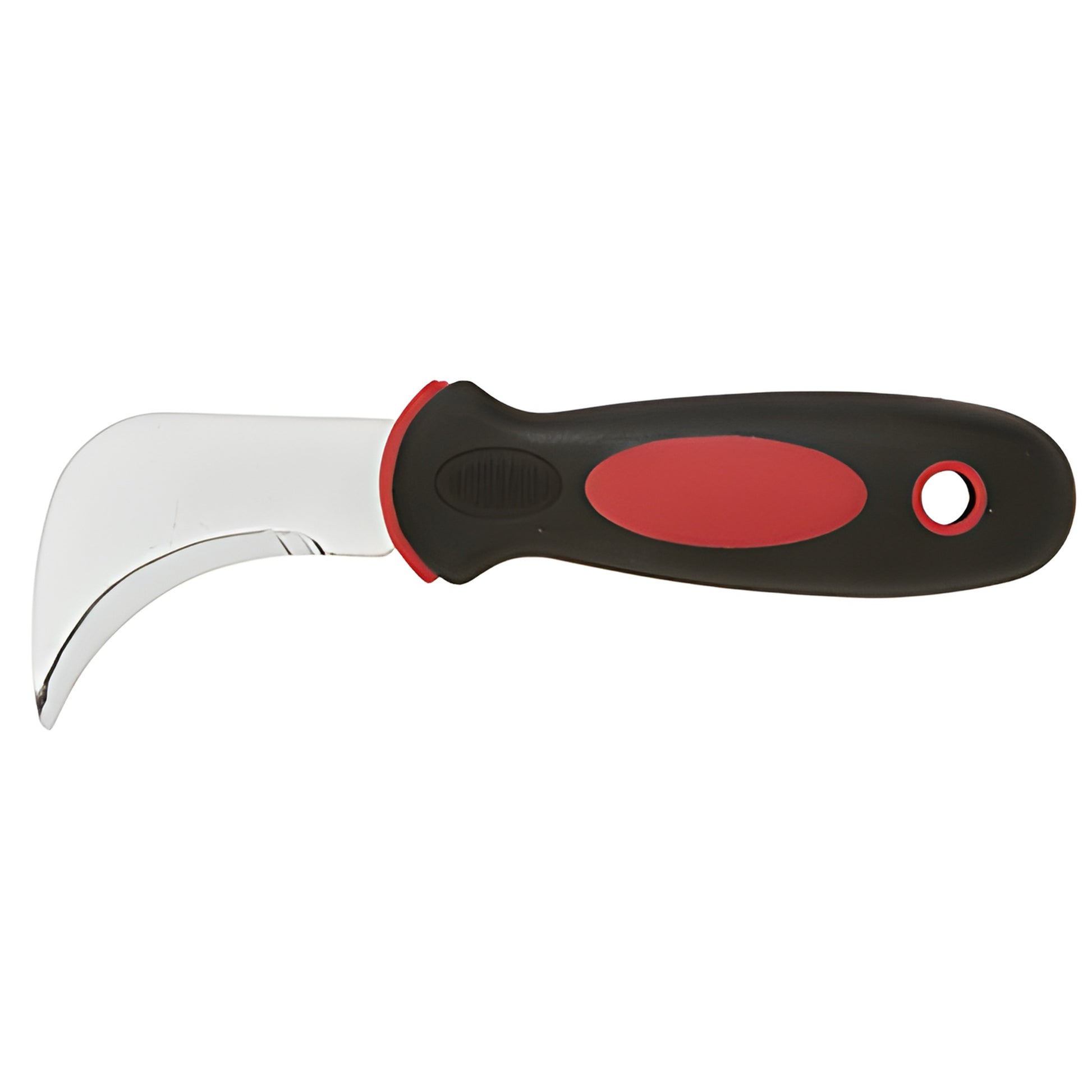 CRL Red Devil linoleum knife SKU 4608 - hooked tempered steel blade with black/red ergonomic handle