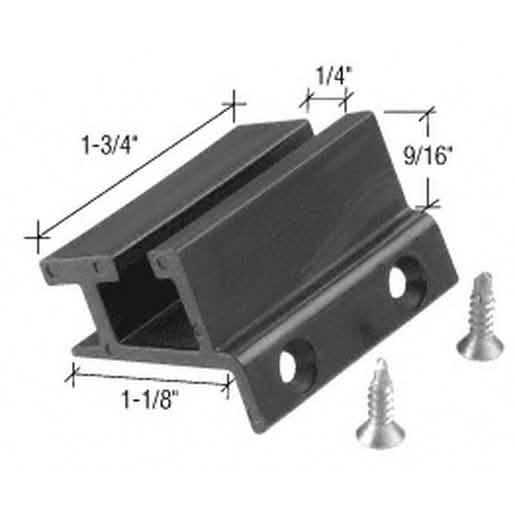 CRL 1/4" Bottom Guide for Cottage Series Sliders - Durable, Easy Install, Perfect Fit