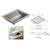 CRL Brushed Stainless Steel 16x10x1-9/16 Drop-In Tray