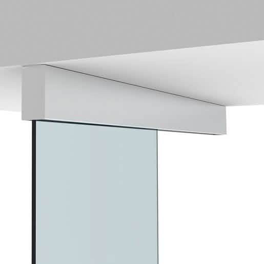 CRL70 Satin Anodized Sliding Door Ceiling Mount Kit - sleek, modern, and space-saving desi