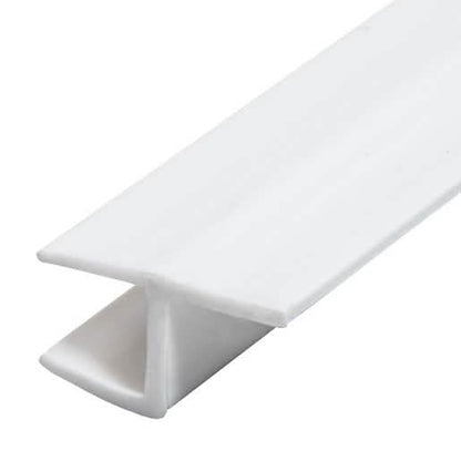 CRL Polycarbonate H-Jamb 180° for 3/8" Glass - Durable, Transparent, Easy Installation