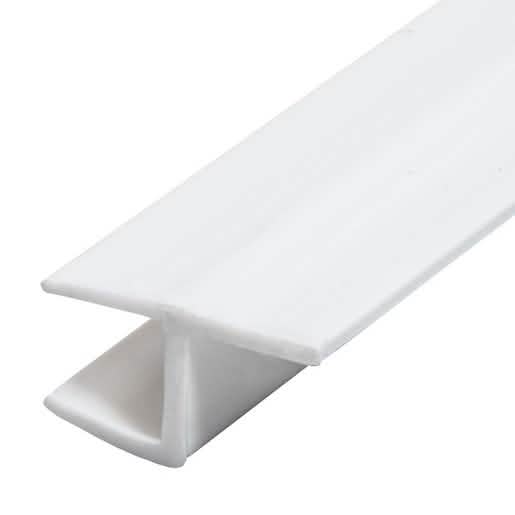 CRL Polycarbonate H-Jamb 180° for 3/8" Glass - Durable, Transparent, Easy Installation