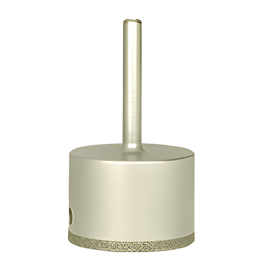 CRL EDD114 diamond-plated hole saw drill bit, 1-1/4" dia with 3/8" reduced round shank for glass and tile