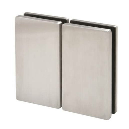 CRL 316 Brushed Stainless 180 Degree Glass-to-Glass Hinge for seamless glass connections.