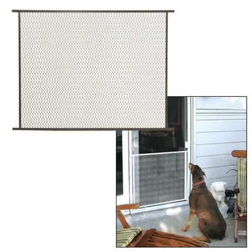 CRL Bronze 36" Sliding Screen Door Grille - Durable protection and stylish design.