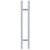 CRL 36 in Satin Chrome Ladder Door Pull Handle