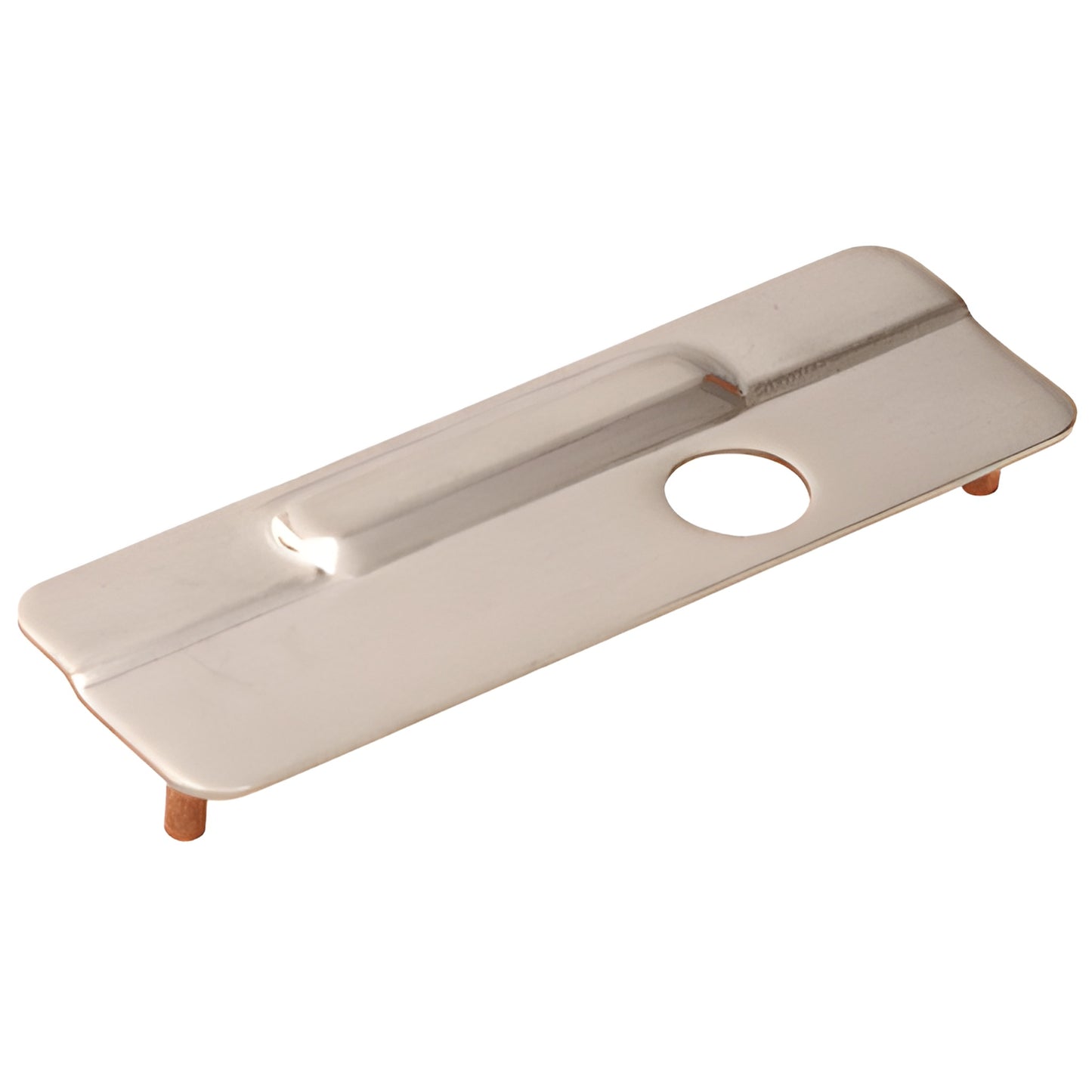 IVES LG11LH630 left-hand satin stainless steel lock guard, 9-1/2" long with concealed fasteners