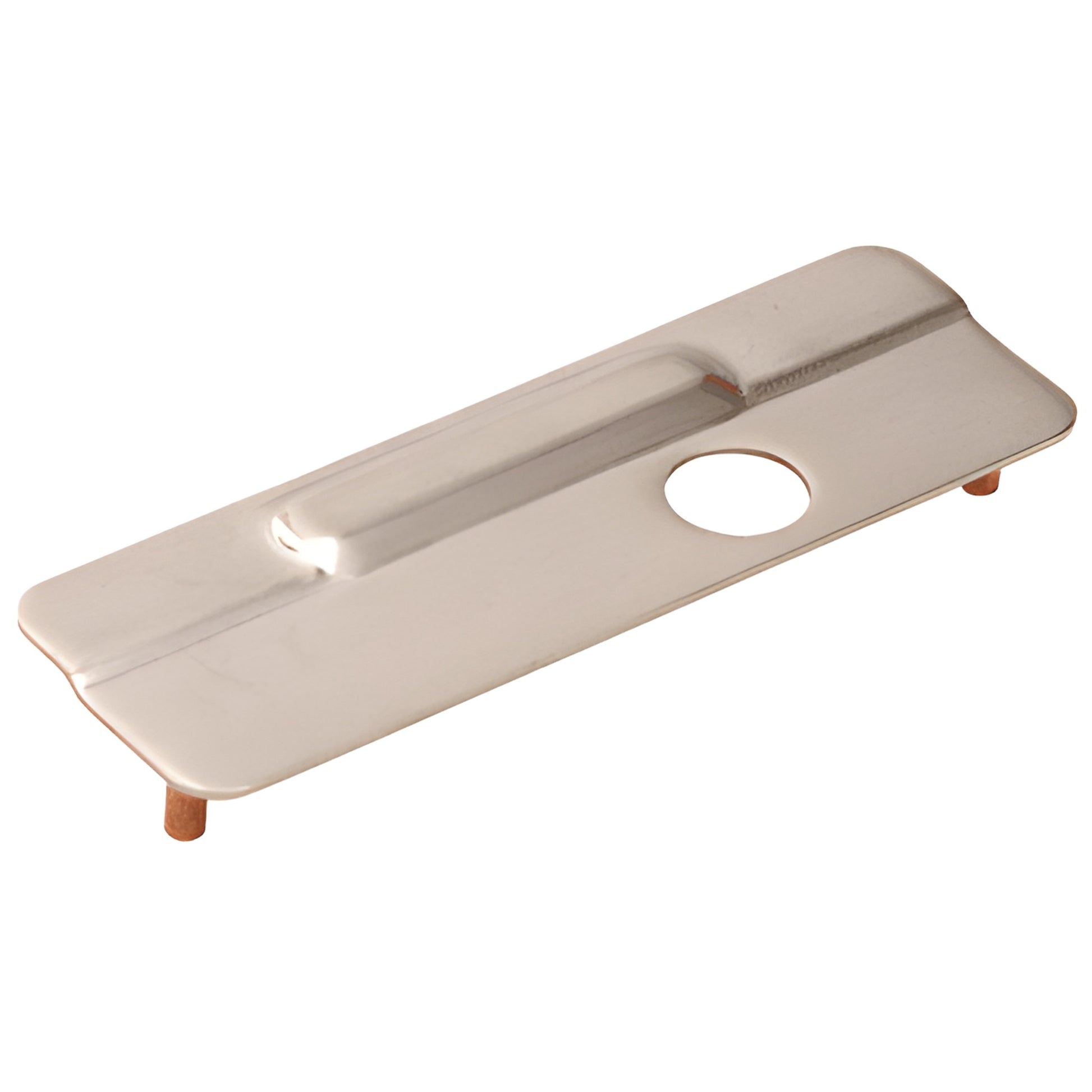 IVES LG11LH630 left-hand satin stainless steel lock guard, 9-1/2" long with concealed fasteners