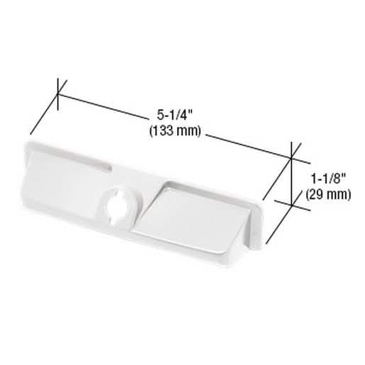 CRL White EntryGard® Plastic Operator Cover - Durable, Stylish Window Hardware Solution