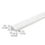 CRL White Tapered Shower Door Threshold - Frameless Replacement