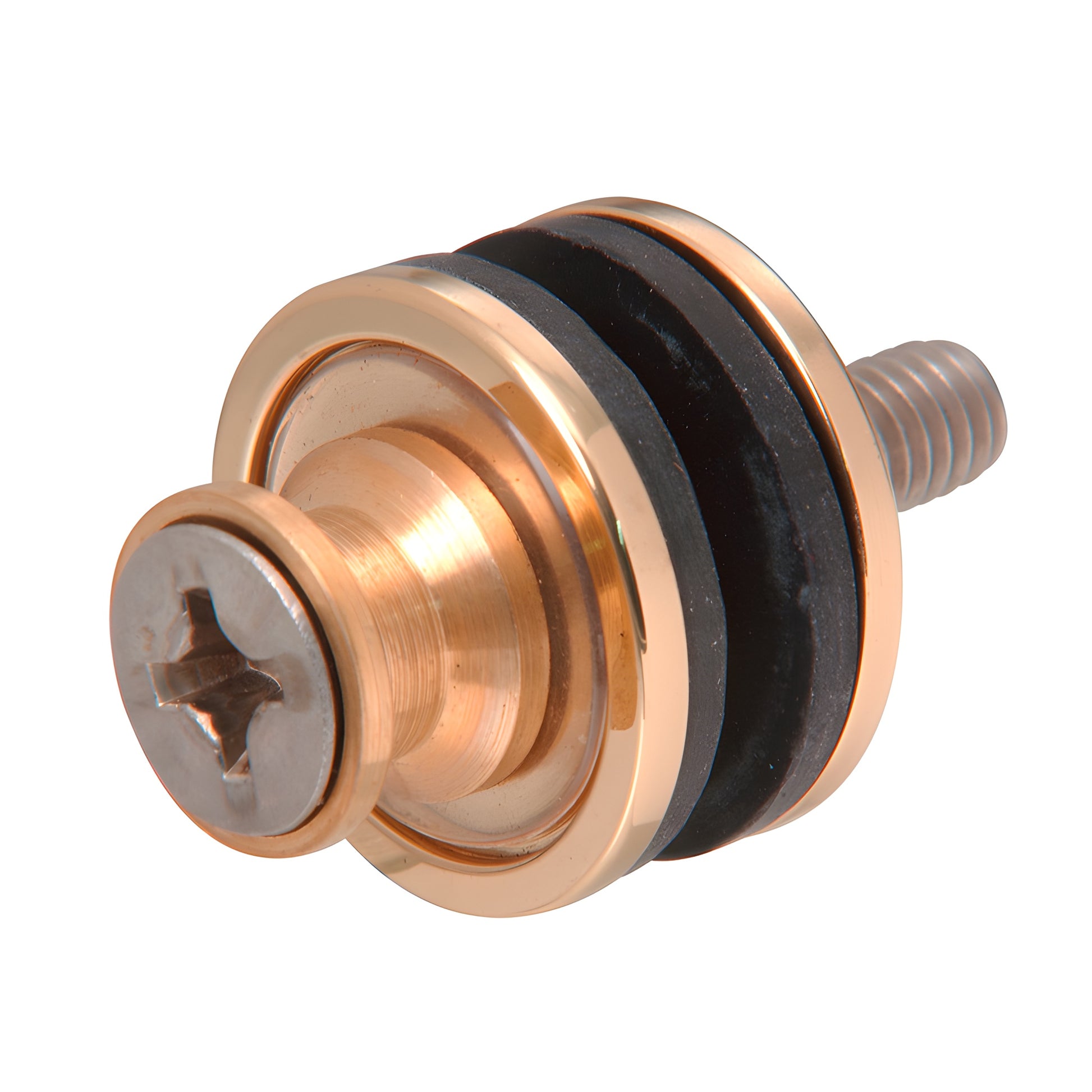 CRL F40WKBR replacement washer kit for 1" commercial glass door pull - brass-finish shoulder bolt, stainless and rubber washe