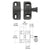 CRL Magna-Latch Black Side-Pull Magnetic Gate Latch