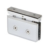 Polished chrome brass pivot hinge for frameless shower doors (PPH06CH) - top-mount, self-centering, fits 8-10mm glass
