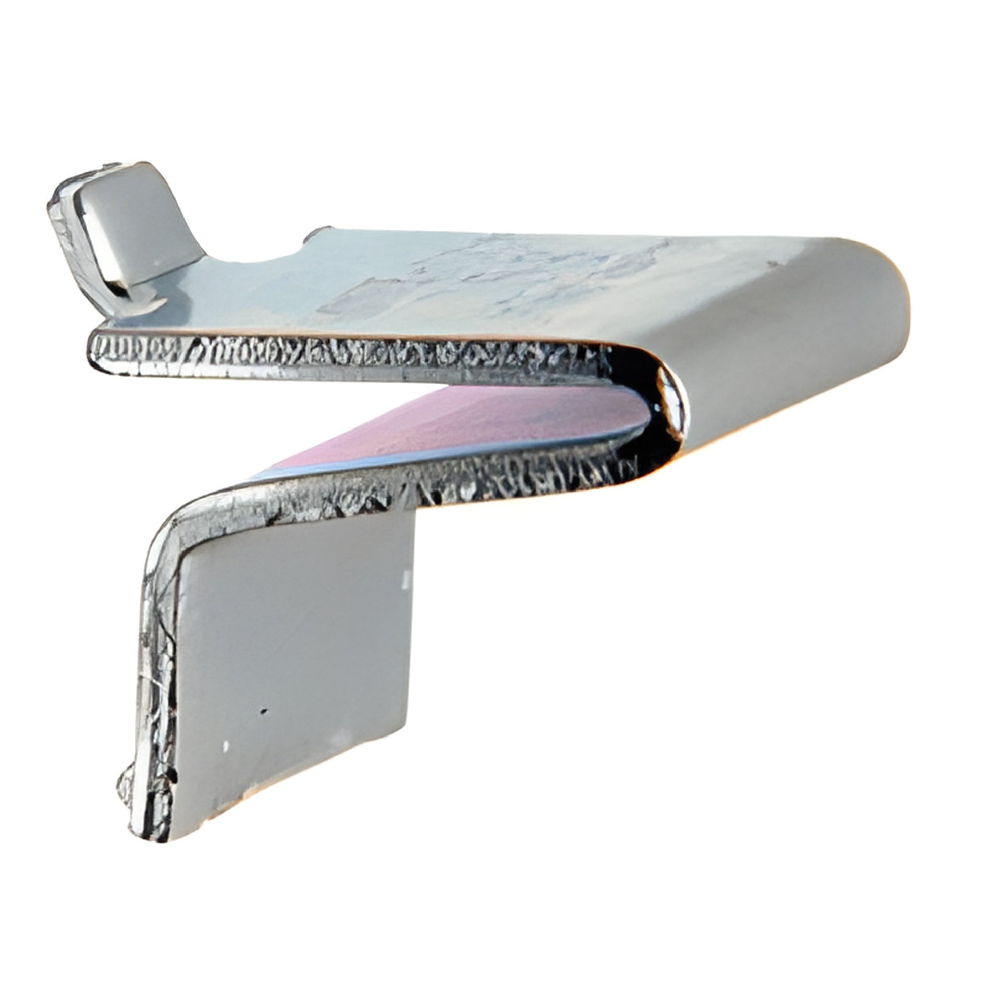 KV256 zinc-plated steel snap-in shelf support for 3/4" (19mm) glass or wood shelves, fits KV233/KV255 standards