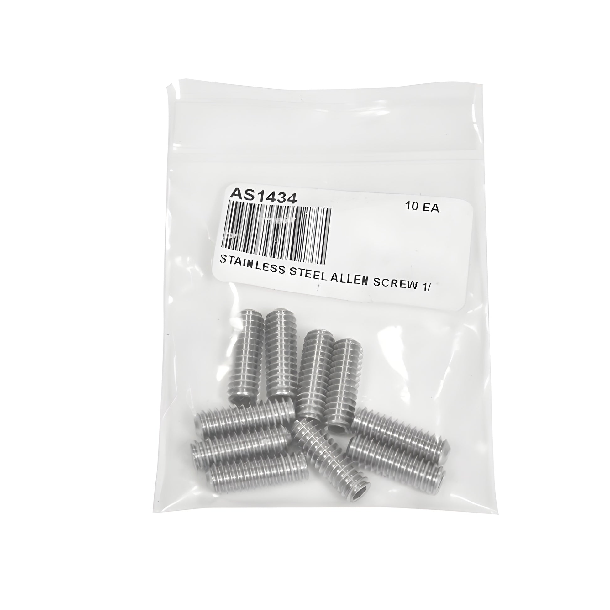 Stainless steel headless 3/4" set screw (AS1434), 1/4-20 thread, for standoffs