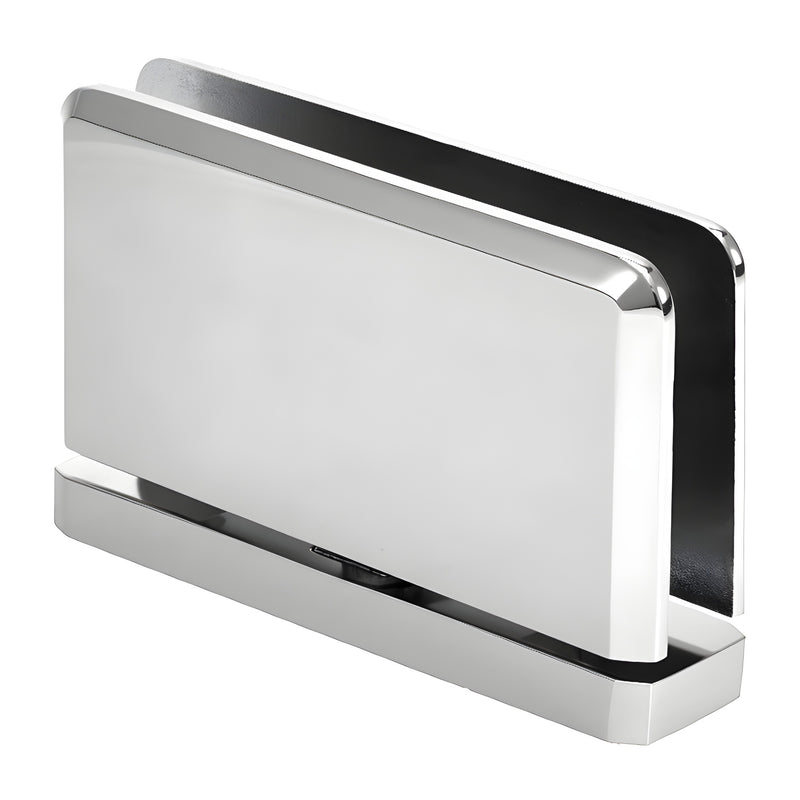 PPH01CH polished chrome Prima pivot hinge for 8-10mm frameless glass shower doors, brass, self-centering