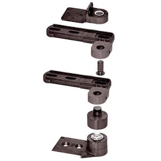 Dark Bronze Offset Pivot Set for Aluminum Doors - Durable, Sleek Design, Easy Installation