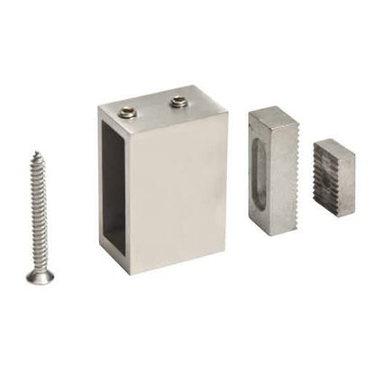CRL Brushed Stainless Track Holder for SRSER78BS Deluxe Senior Serenity Sliding System.