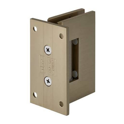 Brushed Bronze Geneva 037 Wall Mount Hinge with Full Back Plate, Elegant and Durable Desig