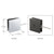 CRL Polished Chrome Square Adjustable Wall-Mount Transom Clamp