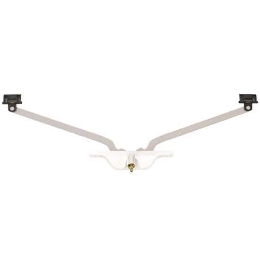 CRL Truth® White 11" Arm Pivot Shoe Face Mounted Roto Operator for Windows