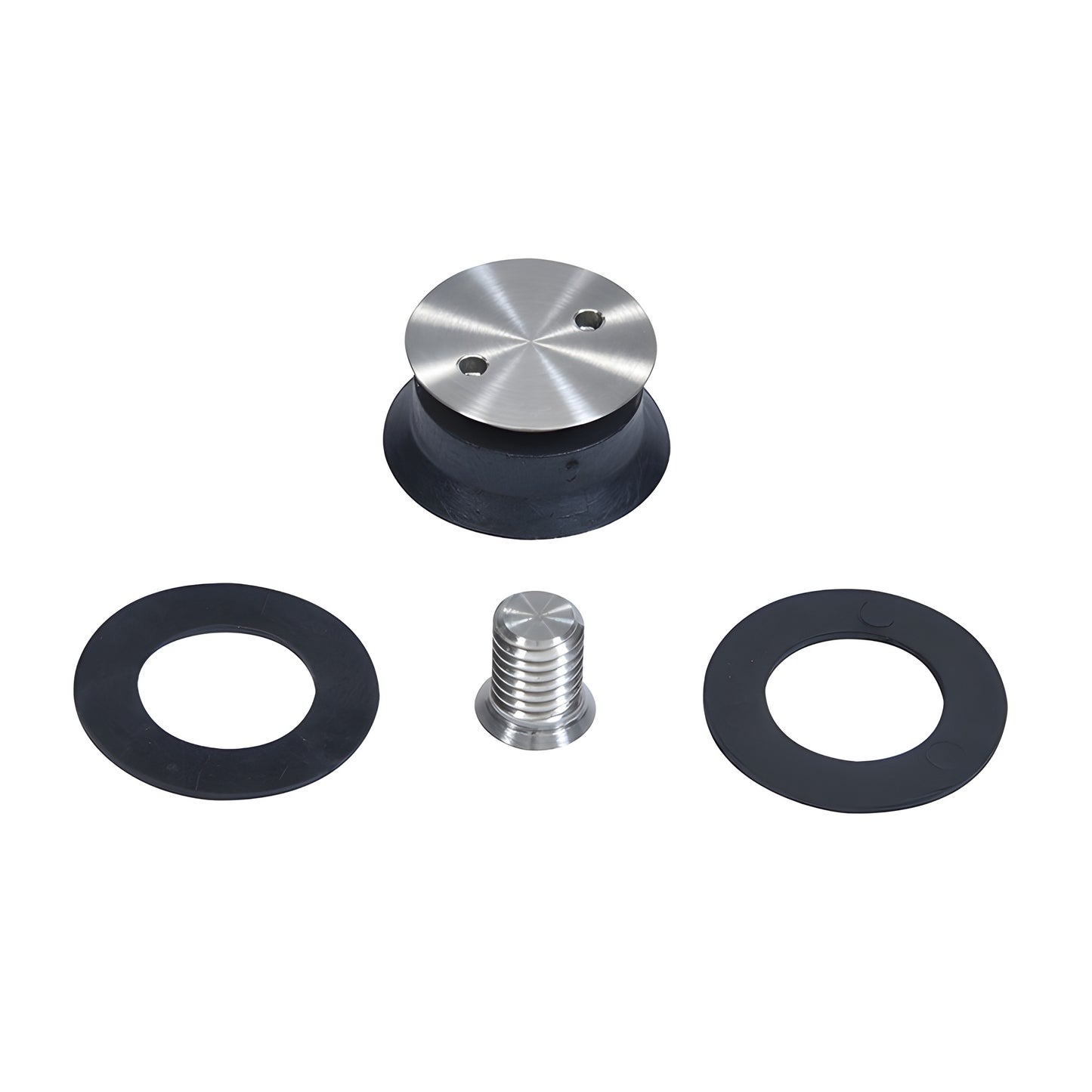 CRL4972 brushed stainless steel flush glass mount bracket for 3/8 or 1/2 (10/12 mm) tempered glass top track