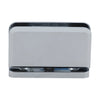 JRPPH01CH polished chrome Junior Prima glass pivot hinge for 1/4" (6mm) tempered glass, top/bottom mount.