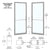 CRL-U.S. Aluminum 72x84 Clear Anodized Narrow Stile Door Series 250