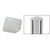 CRL AWS Metallic Silver Square 90° Corner Post Cap