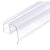 CRL Clear Bottom Wipe Drip Rail for Crescent Sliding Door 1/2" Glass